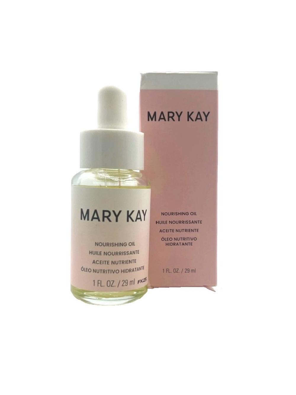 Mary Kay Nourishing Face Oil – Pink & White Dropper Bottle